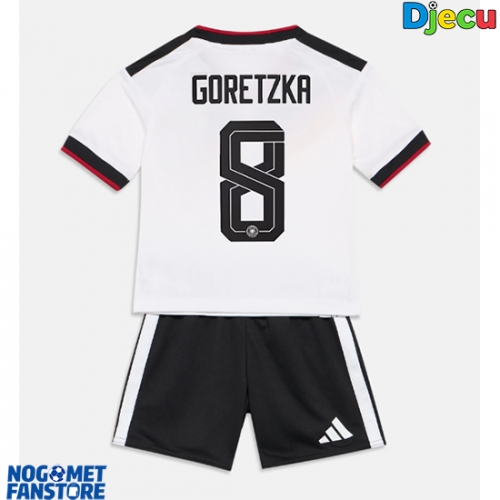 Njemačka Leon Goretzka #8 Domaci Dres za djecu SP 2026 Kratak Rukav (+ Kratke hlače)